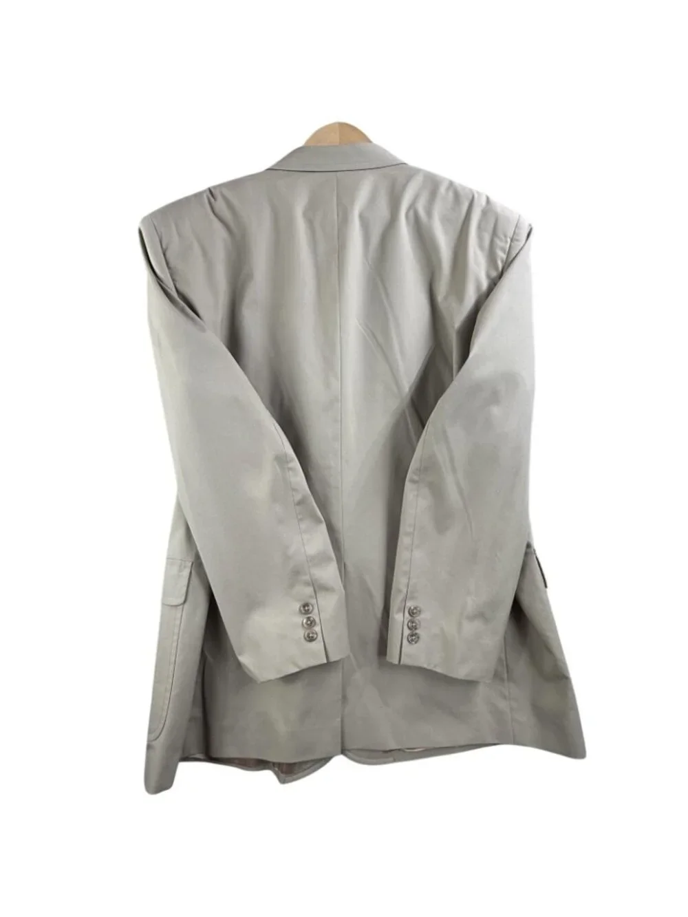 Brooks Brothers Blazer Mens 44 Beige Cotton Polyester Sport Coat Jacket Classic